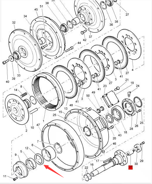 05900510 Hydraulic Oil Seal, Road Milling Machine Recycling Slipform Parts, Paver Parts, Milling Machine Parts, Roller Parts