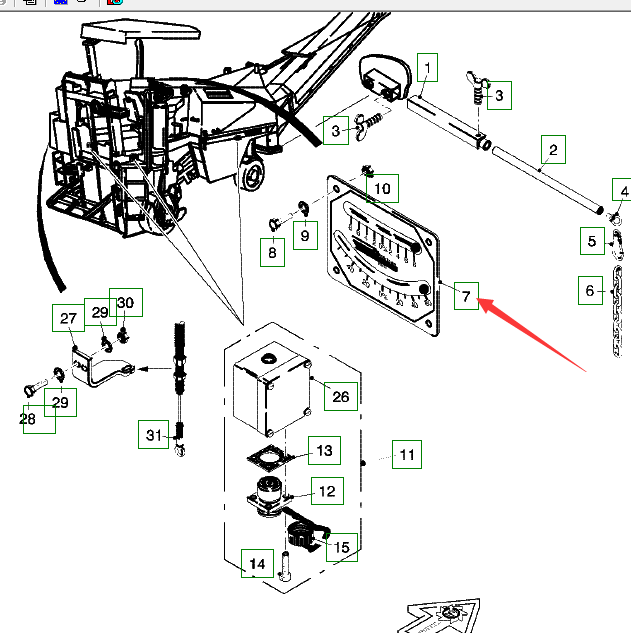 90915 Level Indicator, Road Milling Machine Recycling Slipform Parts, Paver Parts, Milling Machine Parts, Roller Parts