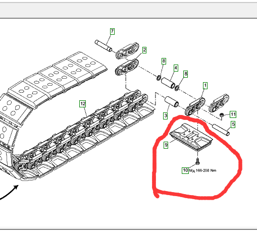 2372467 Track Shoe with Screws and Nuts, Asphalt Paver Parts, Paver Parts, Milling Machine Parts, Roller Parts