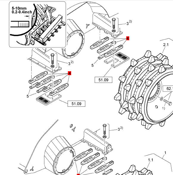 57340102 Scraper, Road Roller Parts, Other Parts, Paver Parts, Milling Machine Parts, Road Roller Parts