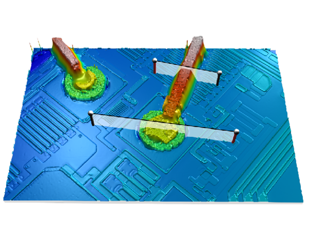 Semiconductor gold wire bonding measurement,gold wire diameter of about 10μm, large spatialAngle, extended to 3C, optical module, etc