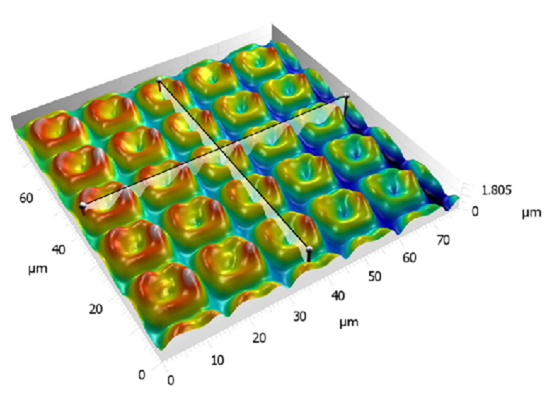 Infrared detection chip surface pixel morphology detection
