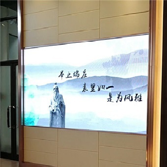 銀盛泰售樓處室內(nèi)全彩led顯示屏