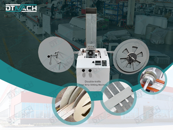 DOUBLE-KNIFE EDGE BANDING SLITTING MACHINE