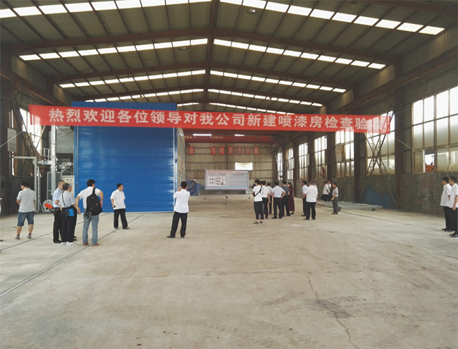  热烈祝贺鑫宇公司全封闭喷漆房筹建竣工