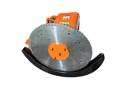 Excavator circular saw machine