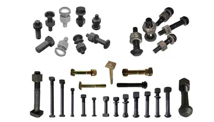 Rail bolts