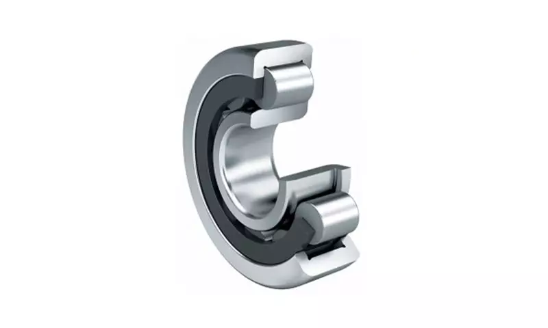 Cylindrical roller bearing with cage