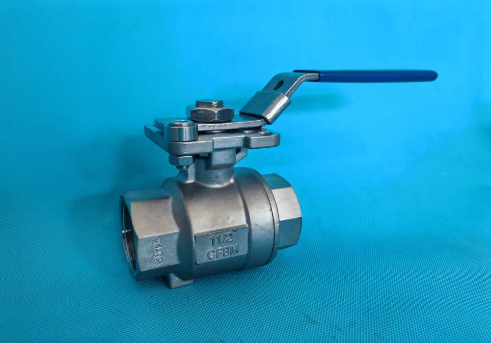 Two-piece high-platform ball valve