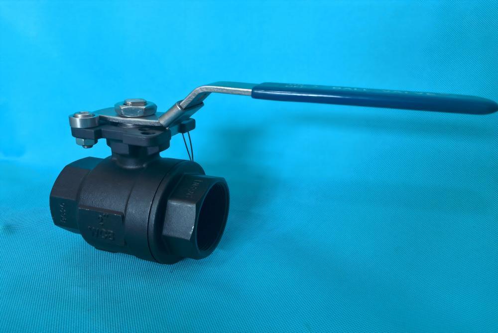 Two-piece high-platform ball valve