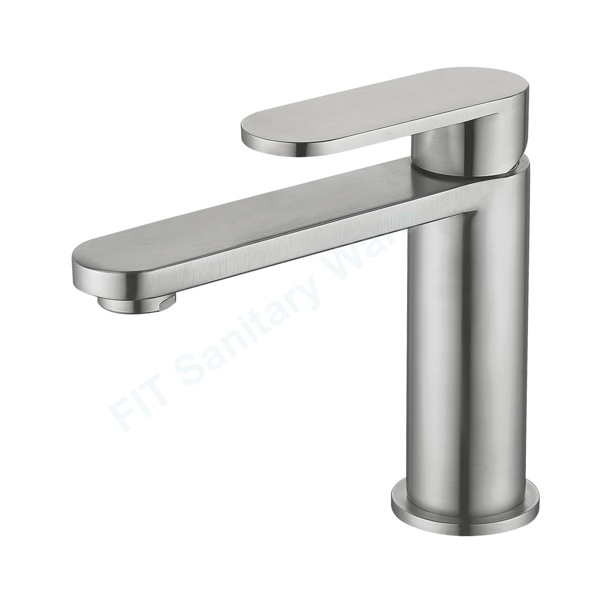 304 stainless steel Sanitary Ware Factory Square Water Tap Basin Faucet
