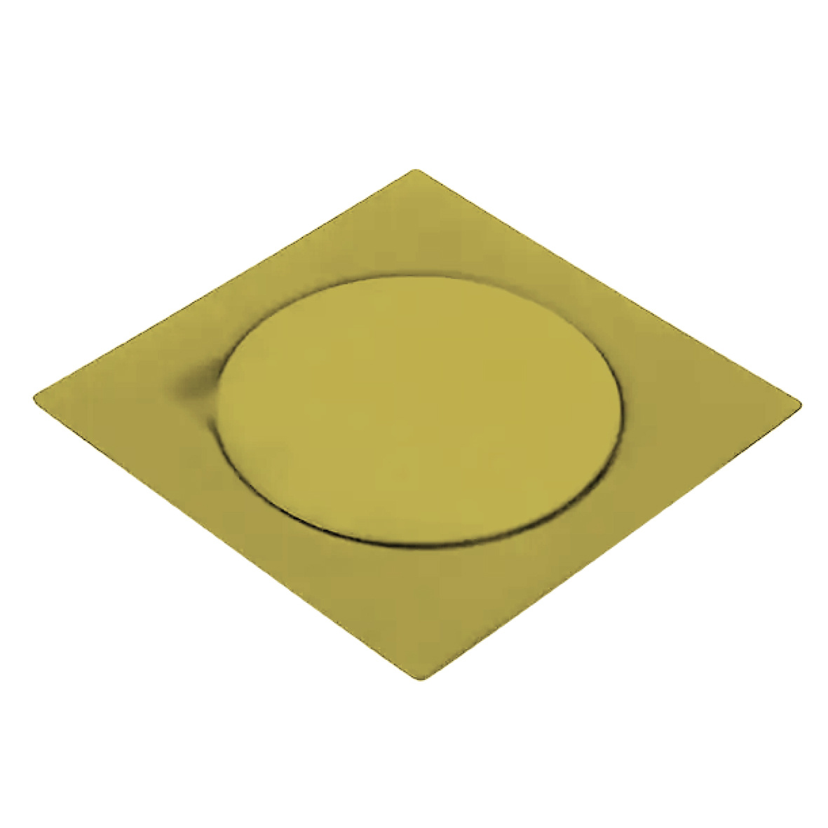 304 Stainless Steel Square Shower Drain with Strainer - Premium Quality Gold