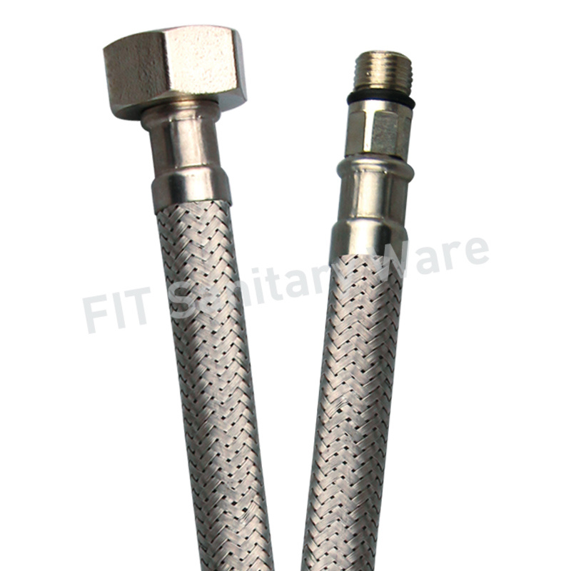 Manufacturer's Stainless Steel 304 Braided Hose with Brass Insert