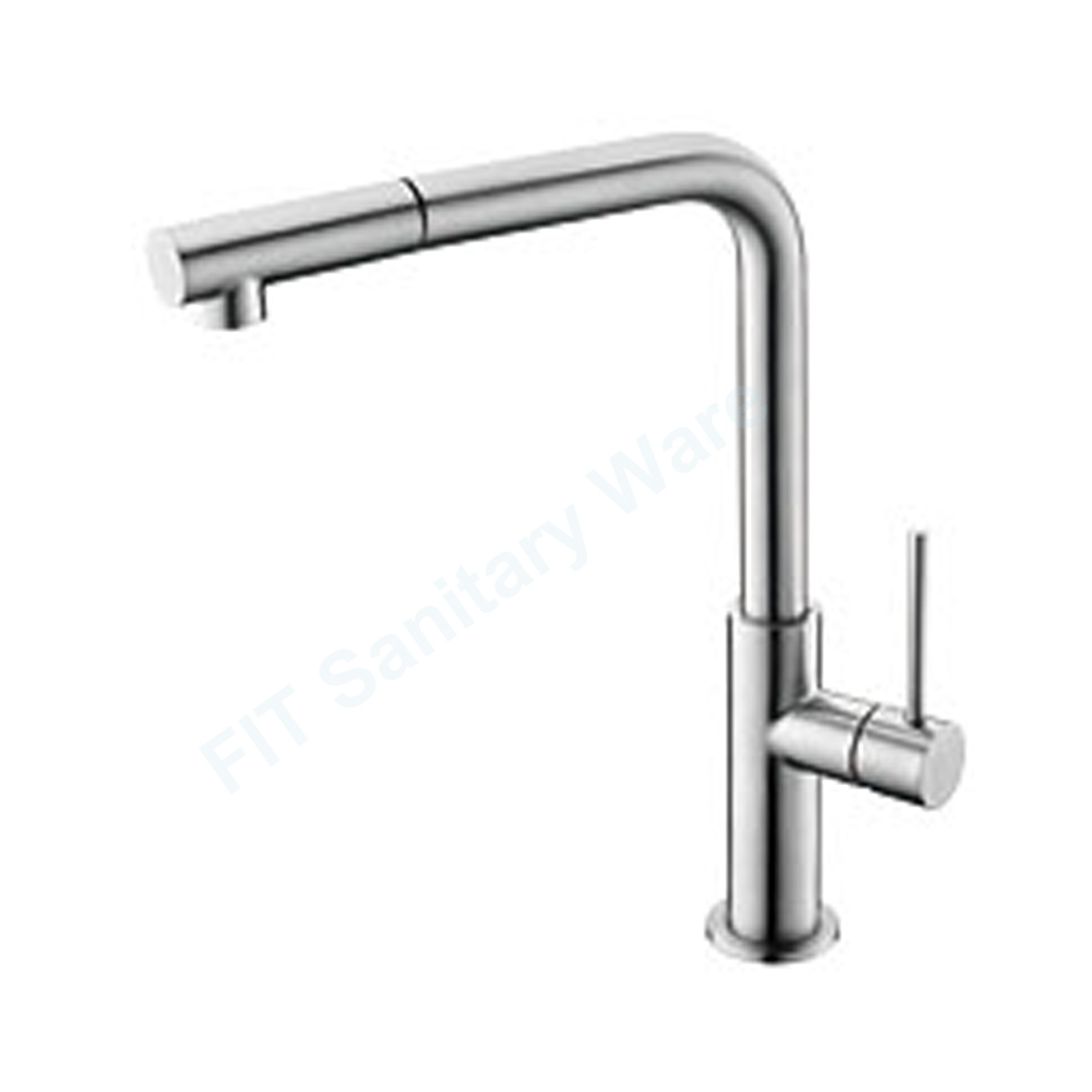 304 stainless steel Sanitary Ware Factory Square Water Tap pull-out sink Faucet