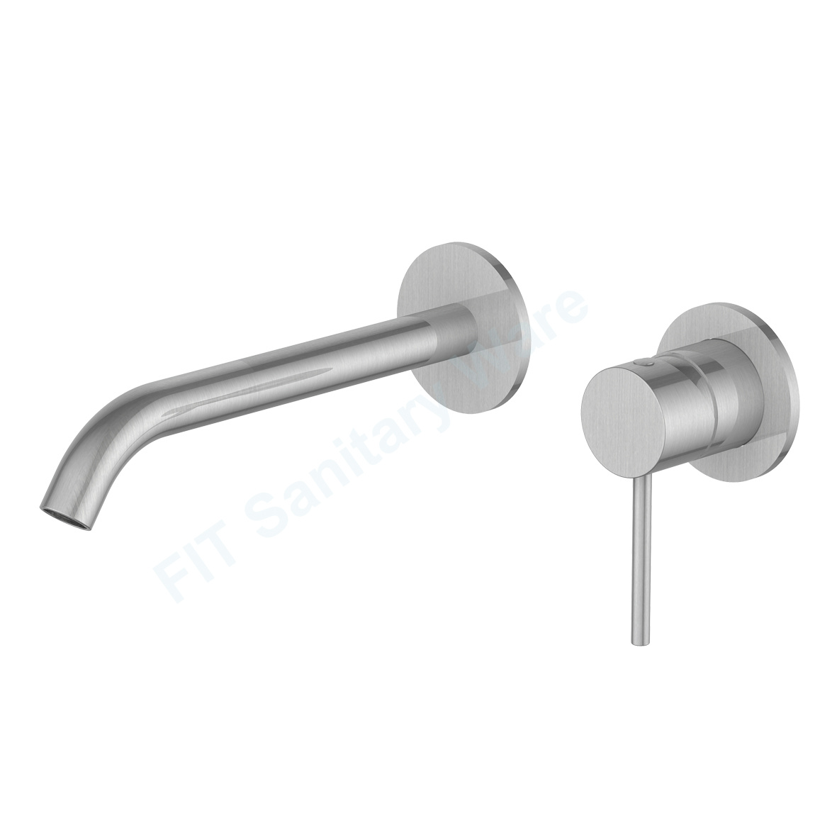 Concealed Wall Mounted Bathroom Water Tap stainless steel Basin Faucet