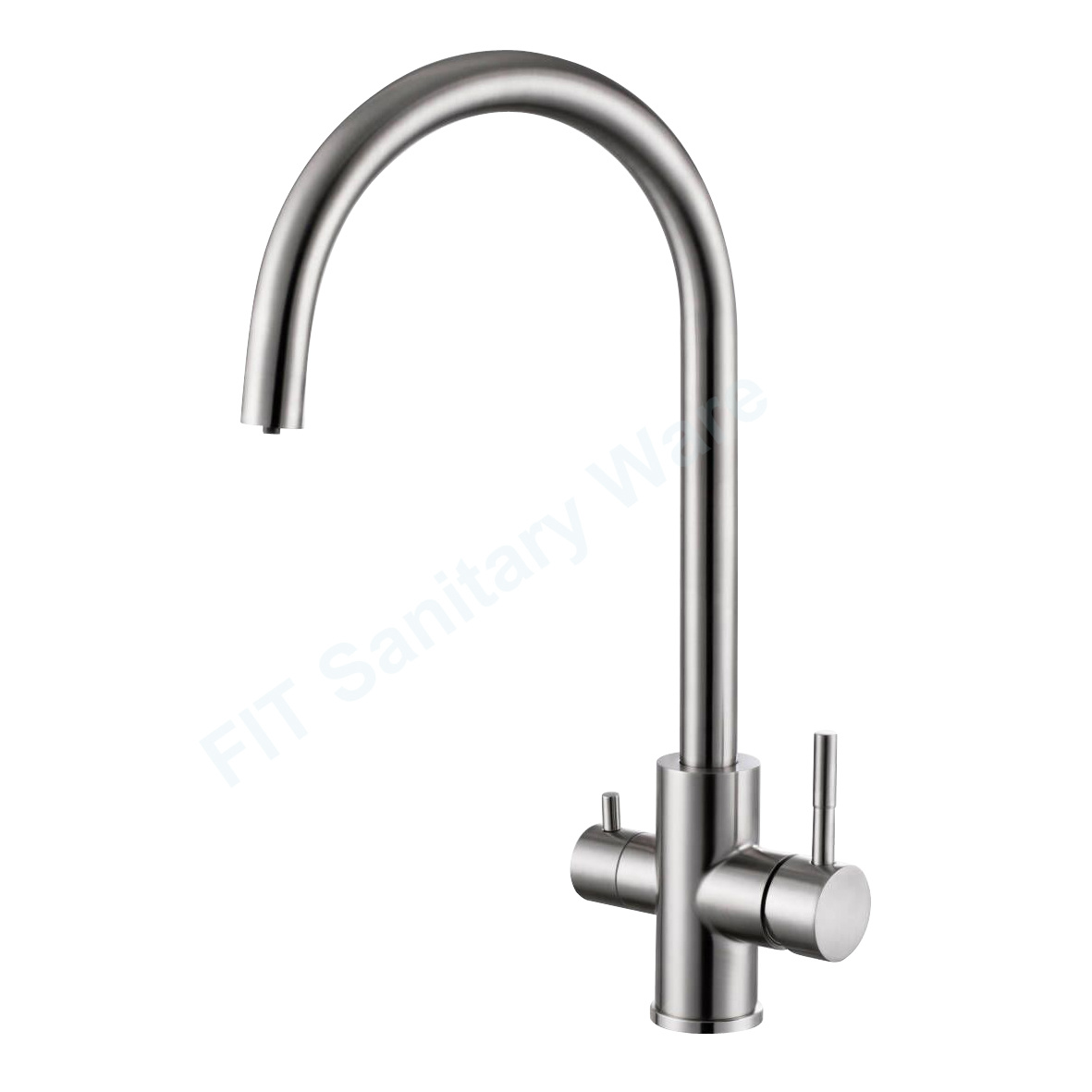 Pure Water Tap Sanitary Ware Faucet Factory 304 Stainless Steel Drinking Water Black Kitchen Faucet