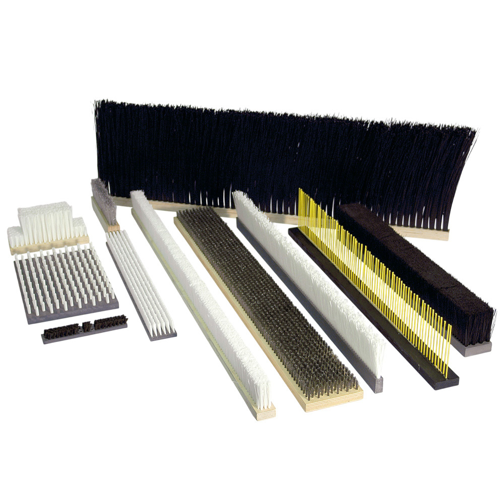 Flat punched Industrial brushes