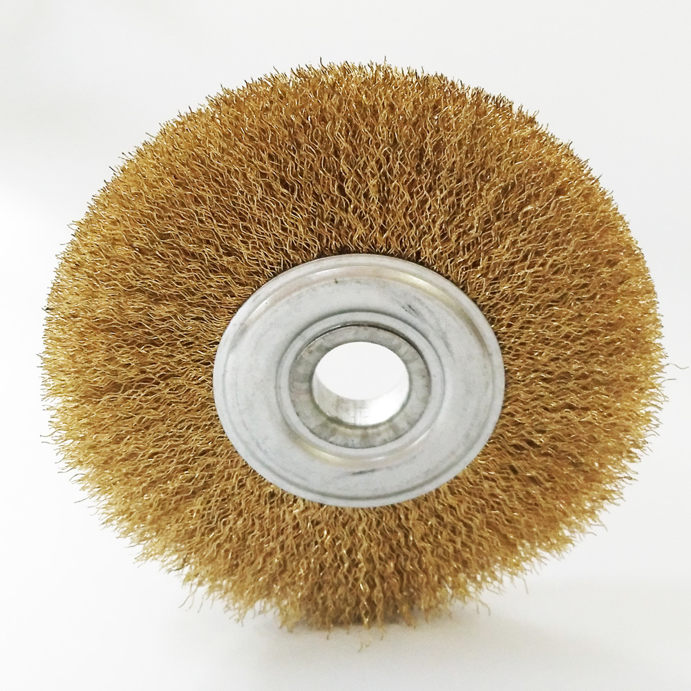 Brass wire wheel brush