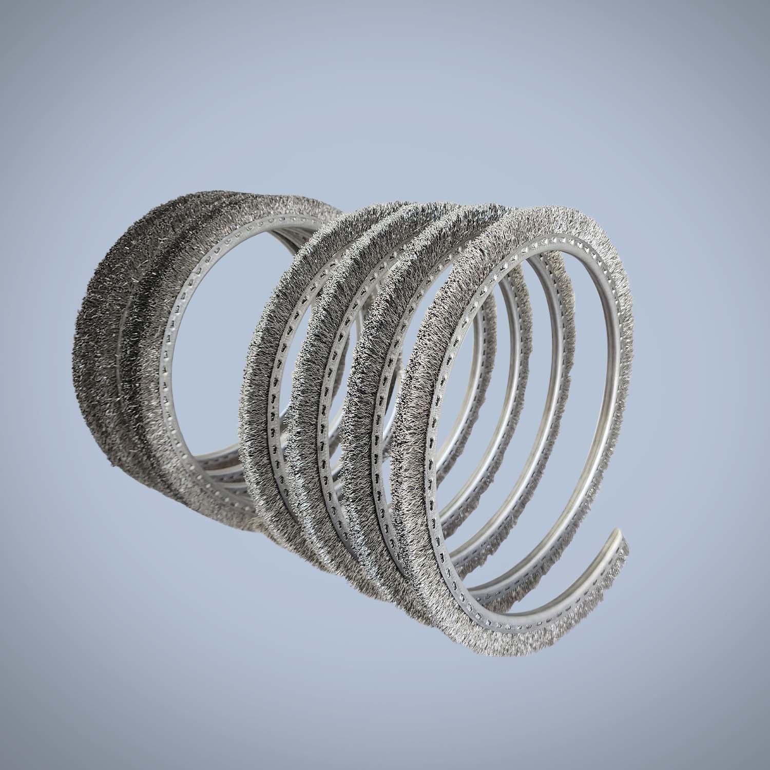 Auger flight brushes