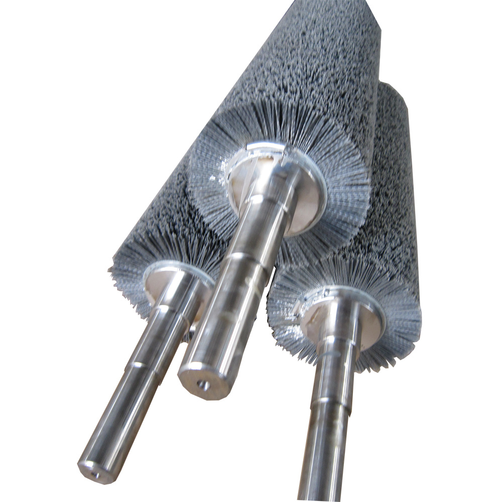 Abrasive nylon cylinder brushes