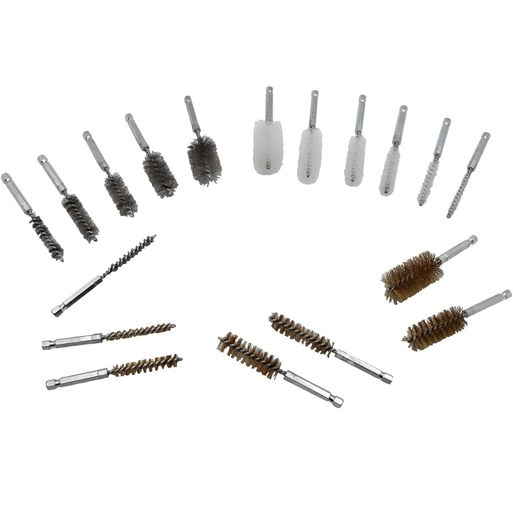 38 piece wire brush pipe cleaner attachment for hand drill