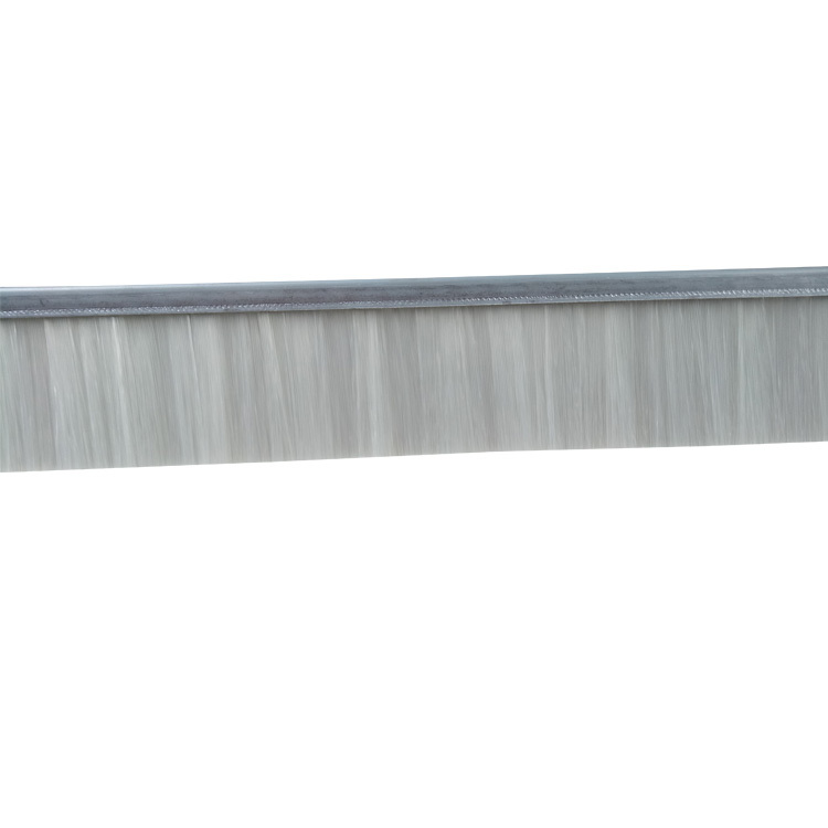 White brush door seal