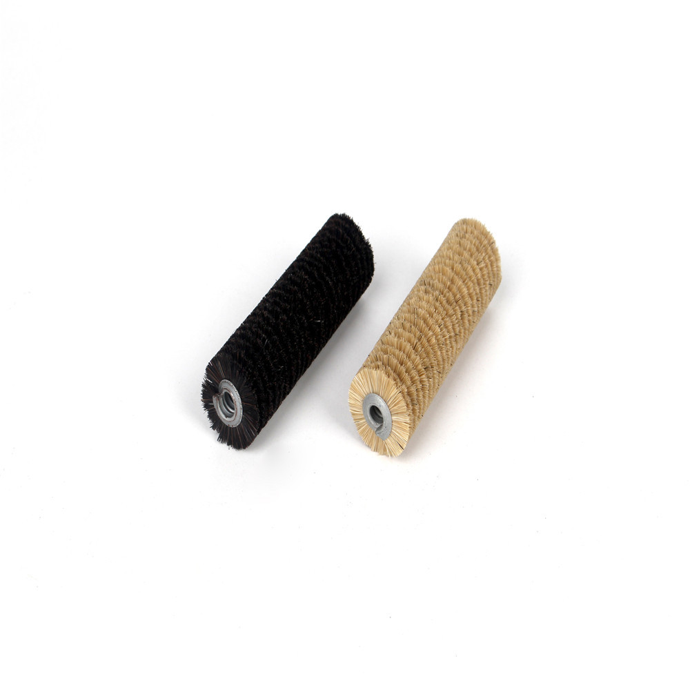 Spiral wound coil brushes