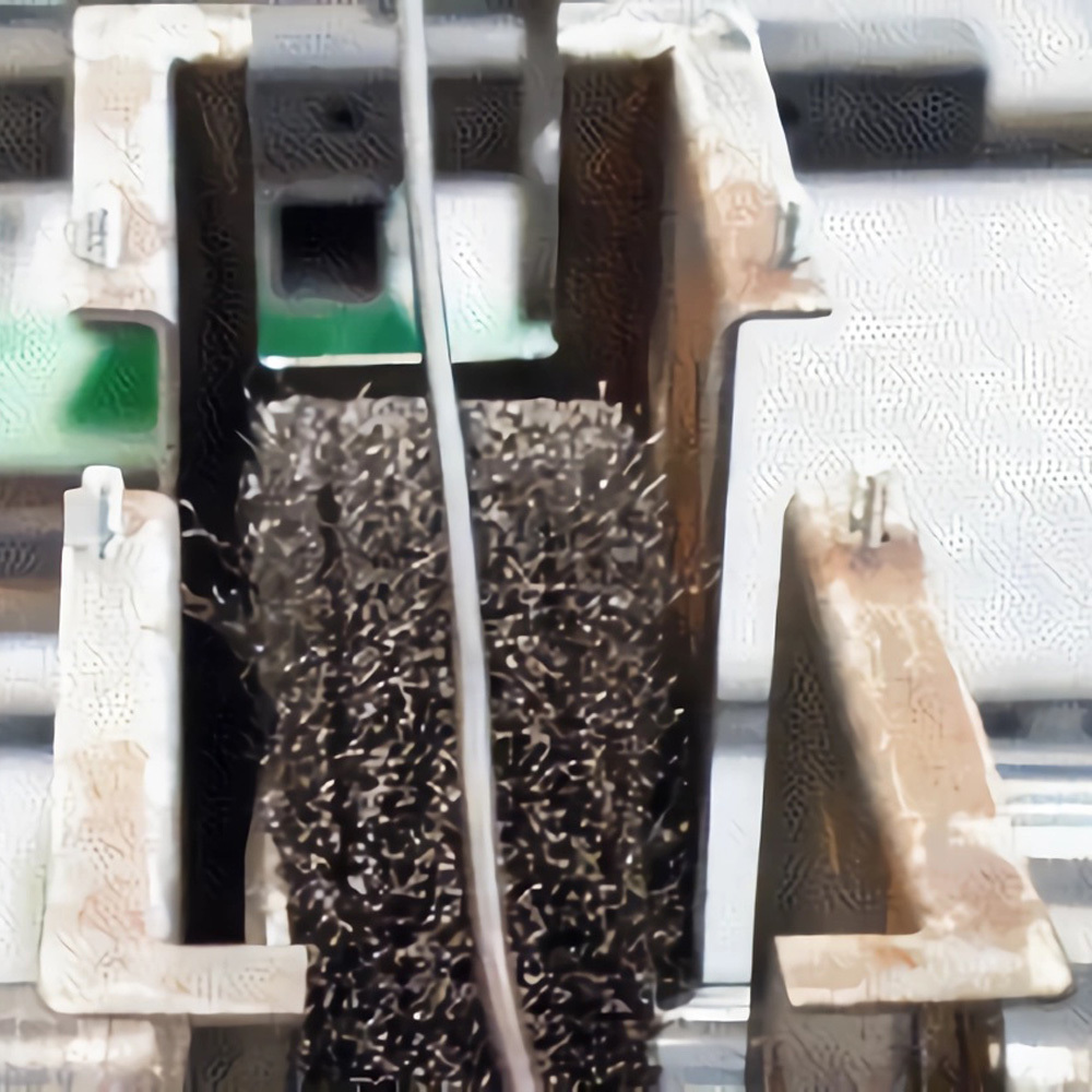 12 Inch OD crimped wire stainless steel circular brush for polishing crank shaft