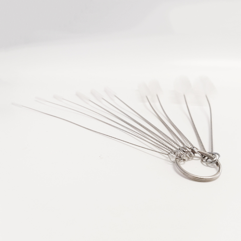 Stainless steel straws brush & nylon pipette cleaners