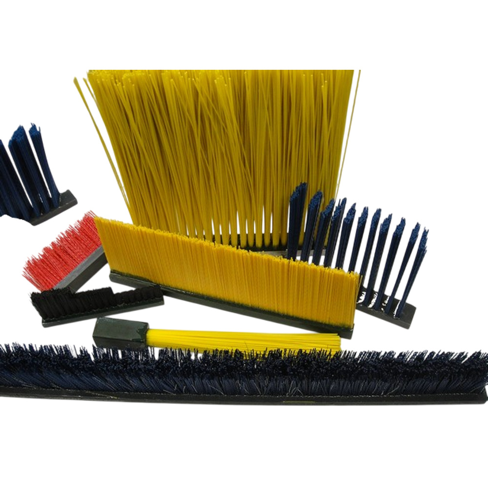 Moulded strip and block brushes