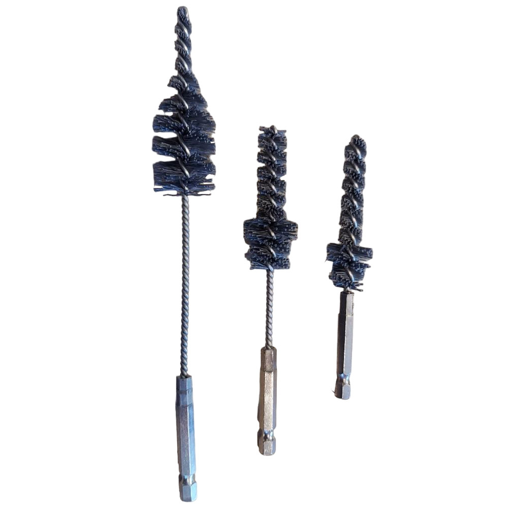 Tapered wire brush
