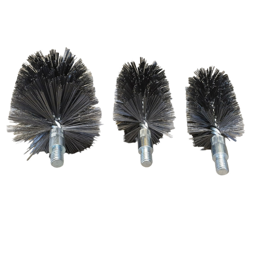Heavy duty circular brush for boiler tube cleaning