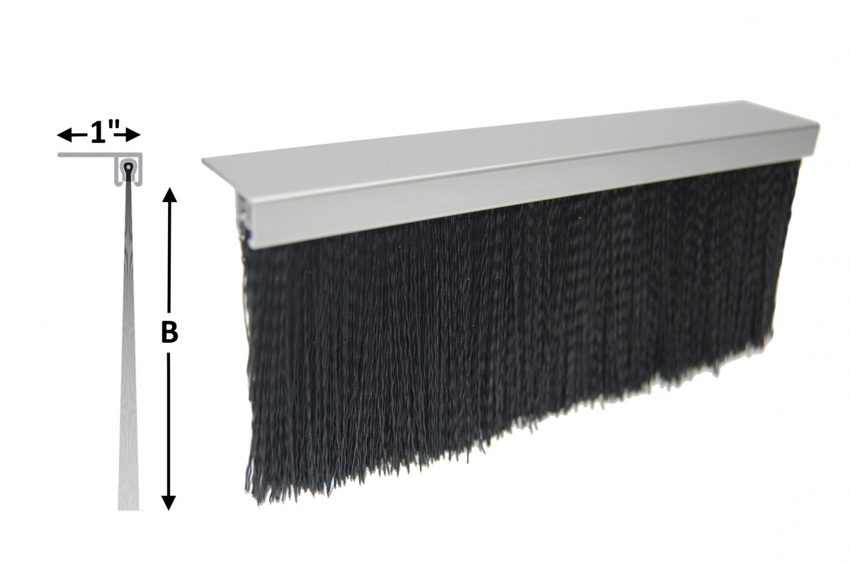 90-Degree brush door sweep