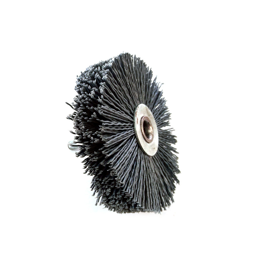SIC abrasive nylon filament mandrel mounted brush