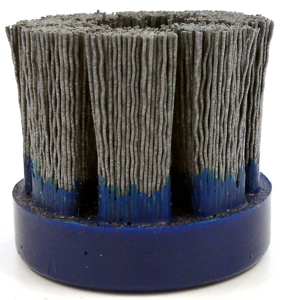 Silicon carbide abrasive nylon disc brush for cleaning cylinder head and engine