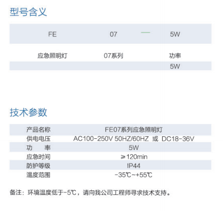FE07系列  5W
