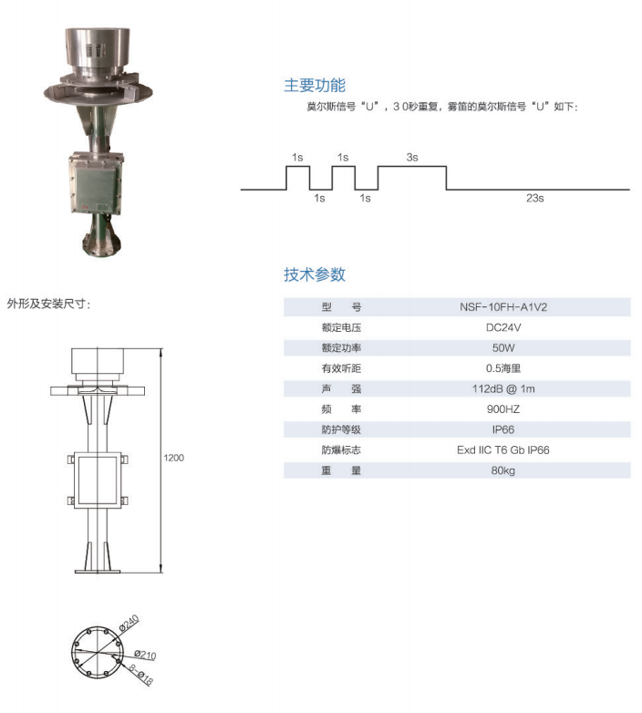 防爆副雾笛
