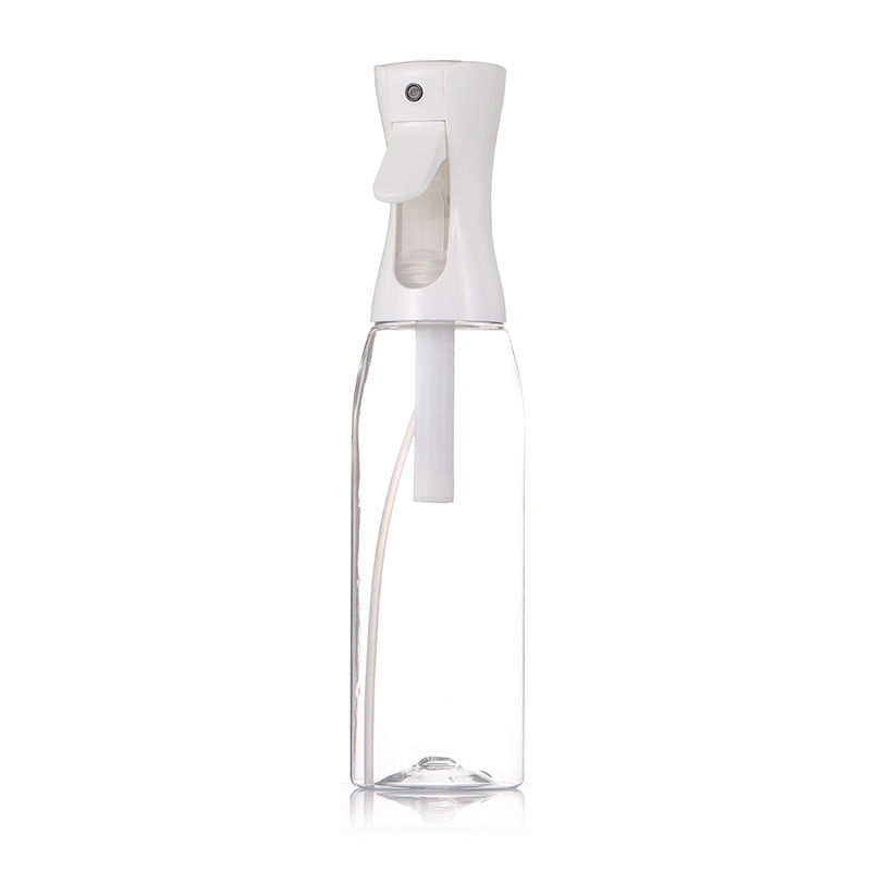 White transparent spray bottle