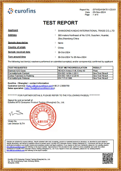 Certificates