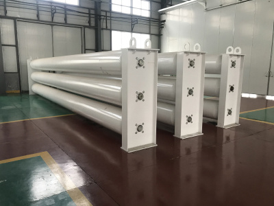 Gas station grouped pipe bundle