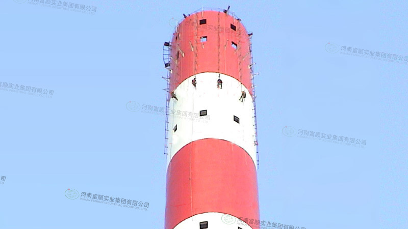 廈門嵩嶼電廠210m煙囪整體拆除工程