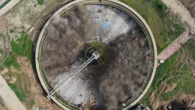 王新莊污水處理廠拆除爆破