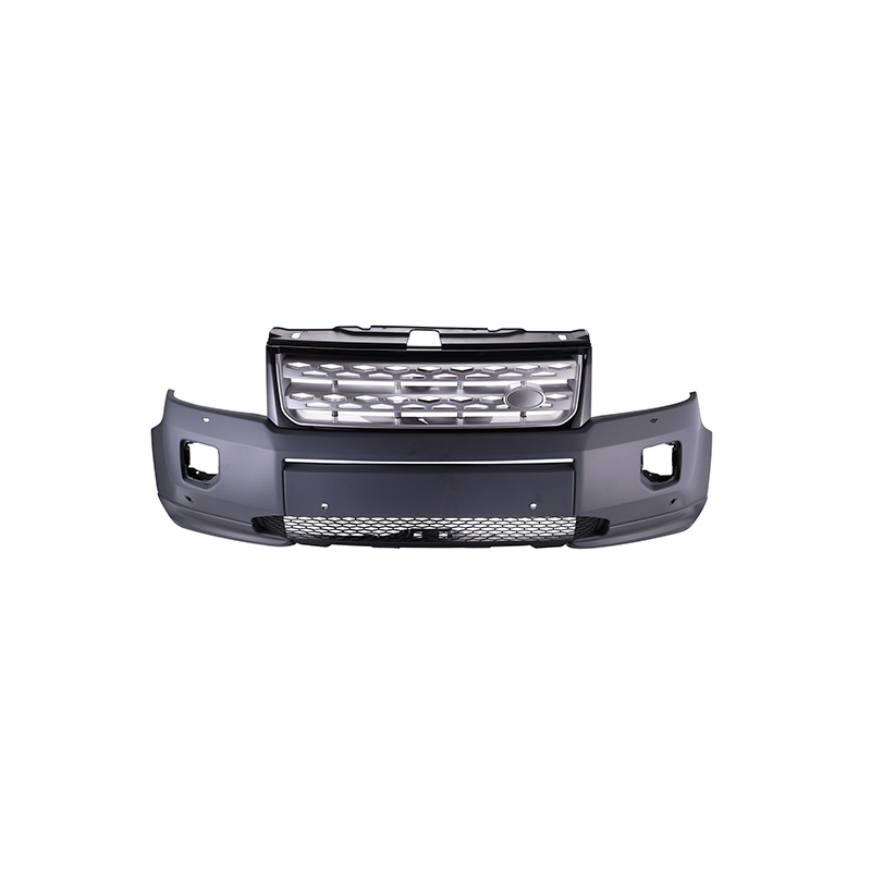 Front Bumper with radar hole ,spray holes(silver grille),primed