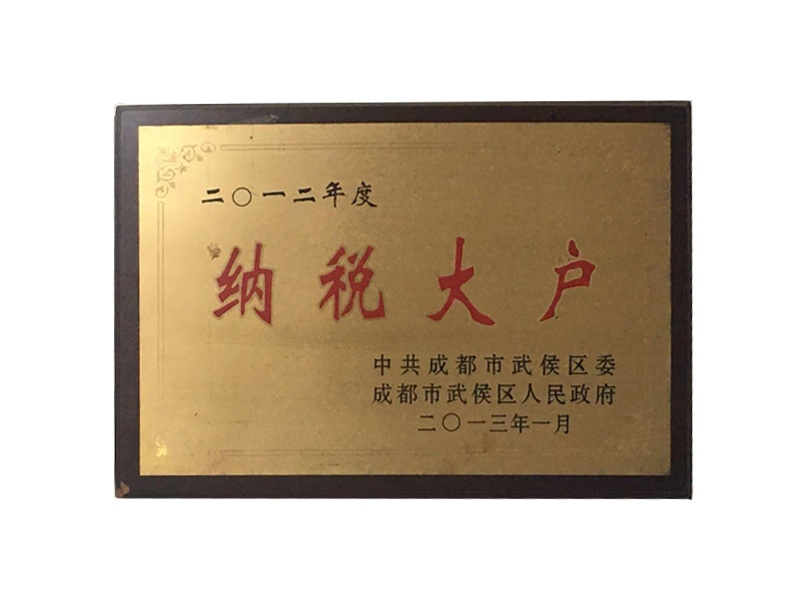 2012年度納稅大戶