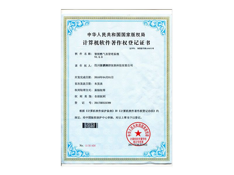 泰鵬智能燃?xì)獗砉芾硐到y(tǒng)V4.0.0（20170629）