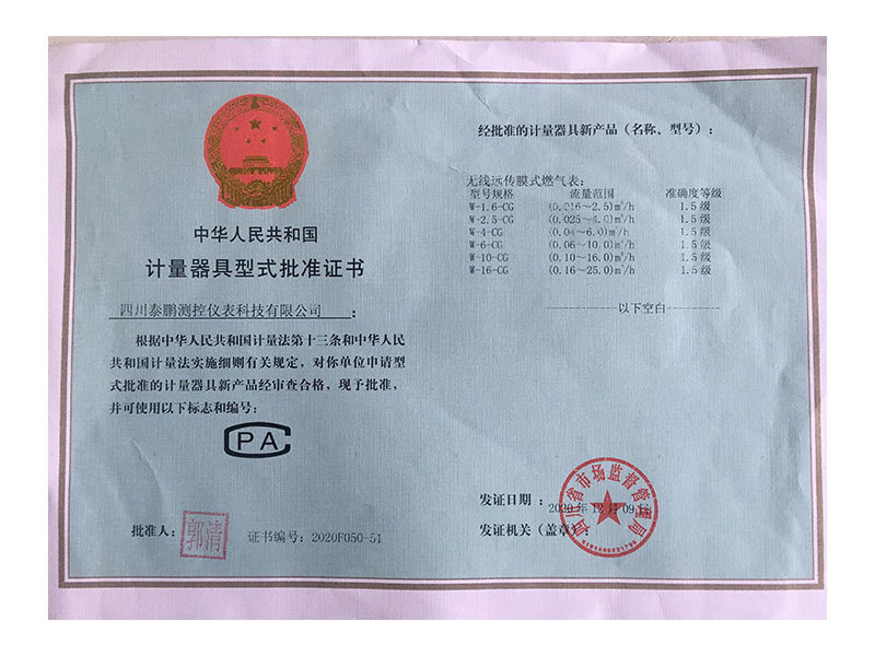20210112；W-1.6-CD、2.5、4、6、10、16無(wú)線遠(yuǎn)傳模式燃?xì)獗? title=