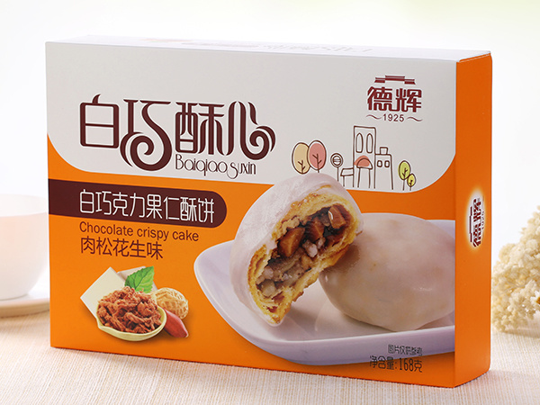 白巧酥心（肉松花生味）168g