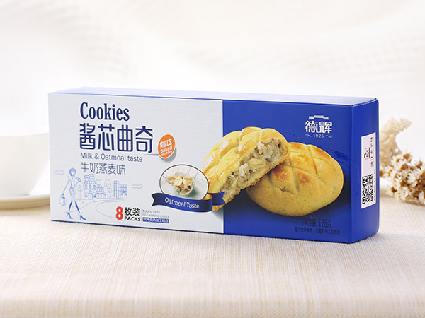 酱芯曲奇（牛奶燕麦味）128g