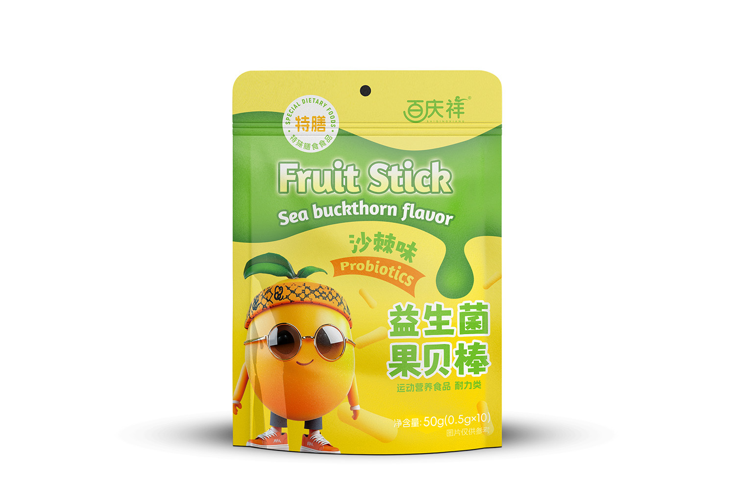 Probiotic stick sea buckthorn flavor