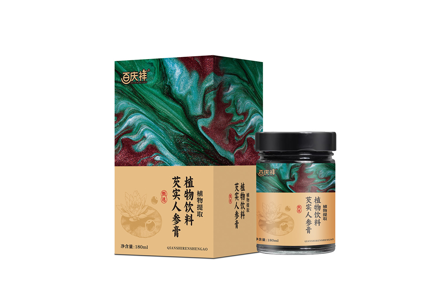 Gorgon nut and ginseng paste